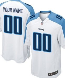 Custom Tennessee Titans White Limited Jersey