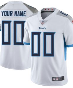 Custom Tennessee Titans White Road Vapor Untouchable Limited Football Jersey