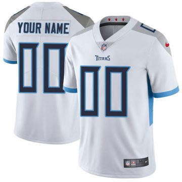 Custom Tennessee Titans White Road Vapor Untouchable Limited Football Jersey