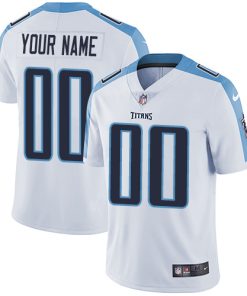 Custom Tennessee Titans White Vapor Untouchable Player Limited Jersey
