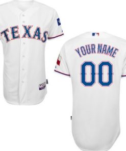 Custom Texas Rangers 2014 White Jersey