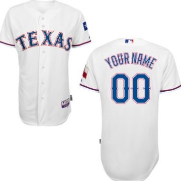 Custom Texas Rangers 2014 White Jersey