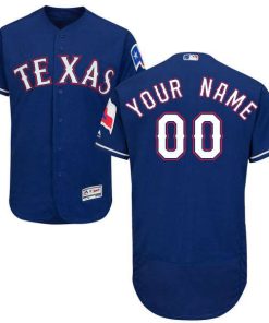 Custom Texas Rangers Royal Blue Flexbase Collection Jersey
