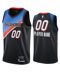 Custom Thunder Black Swingman 2020-21 City Edition Jersey