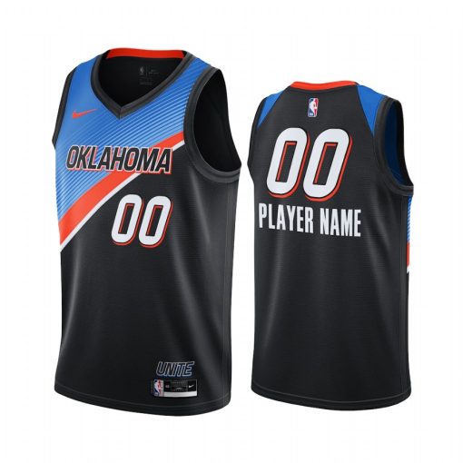 Custom Thunder Black Swingman 2020-21 City Edition Jersey