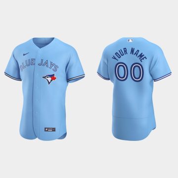 Custom Toronto Blue Jays Flex Base Alternate Jersey Powder Blue