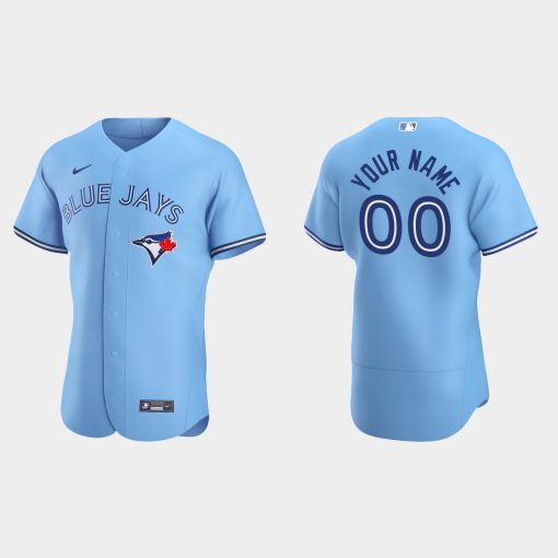 Custom Toronto Blue Jays Flex Base Alternate Jersey Powder Blue