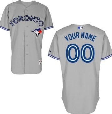 Custom Toronto Blue Jays Gray Jersey