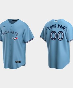 Custom Toronto Blue Jays Powder Blue Cool Base Alternate Jersey
