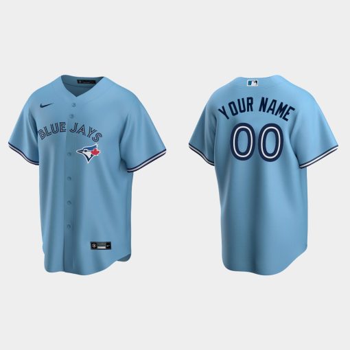 Custom Toronto Blue Jays Powder Blue Cool Base Alternate Jersey