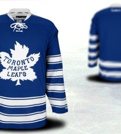 Custom Toronto Maple Leafs 2014 Winter Classic Blue Jersey