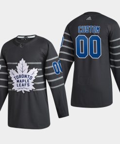 Custom Toronto Maple Leafs 2020 All-star Game Gray Jersey