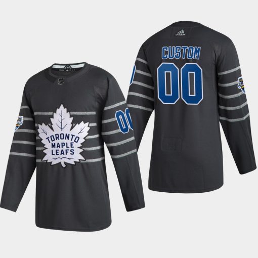 Custom Toronto Maple Leafs 2020 All-star Game Gray Jersey