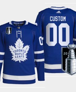 Custom Toronto Maple Leafs 2022 Stanley Cup Playoffs Royal Pro Jersey