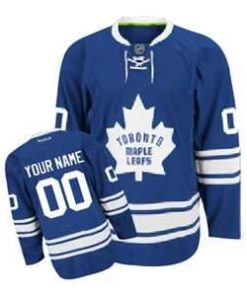 Custom Toronto Maple Leafs Blue Third Jersey