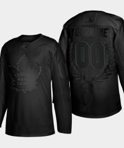 Custom Toronto Maple Leafs Golory Black Award Jersey