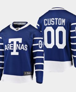Custom Toronto Maple Leafs Team Classics Blue Heritage Jersey
