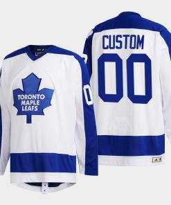 Custom Toronto Maple Leafs Team Classics White Primary Logo Jersey