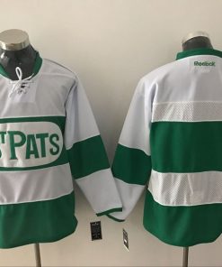 Custom Toronto Maple Leafs White 2017 St Patrick's Day Green Hockey Jersey