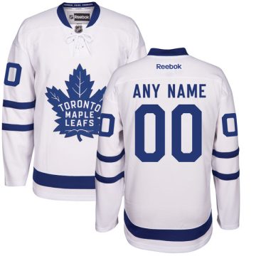 Custom Toronto Maple Leafs White Away 2016-17 Hockey Jersey