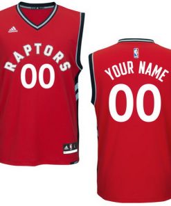 Custom Toronto Raptors Adidas New Red Road Revolution 30 Swingman Jersey