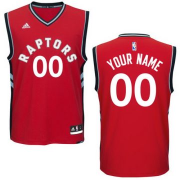 Custom Toronto Raptors Adidas New Red Road Revolution 30 Swingman Jersey