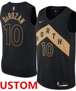 Custom Toronto Raptors Black Swingman City Edition Jersey