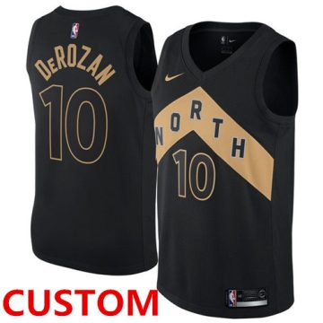 Custom Toronto Raptors Black Swingman City Edition Jersey