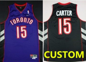 Custom Toronto Raptors Hardwood Classic Black With Purple Swingman Jersey