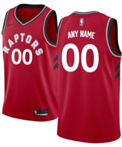 Custom Toronto Raptors Red Swingman Icon Edition Jersey