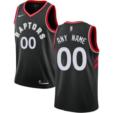 Custom Toronto Raptors Swingman Black Alternate Statement Edition Jersey