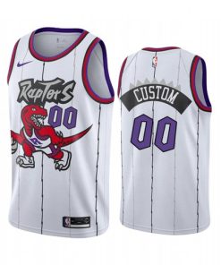 Custom Toronto Raptors White 2019 20 Hardwood Classic Edition Jersey
