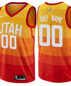 Custom Utah Jazz City Edition Orange Swingman Jersey