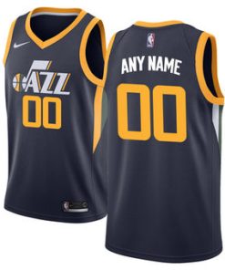 Custom Utah Jazz Navy Swingman Icon Edition Jersey