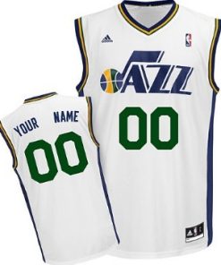 Custom Utah Jazz White Jersey