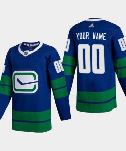 Custom Vancouver Canucks 2020-21 Alternate Blue Jersey