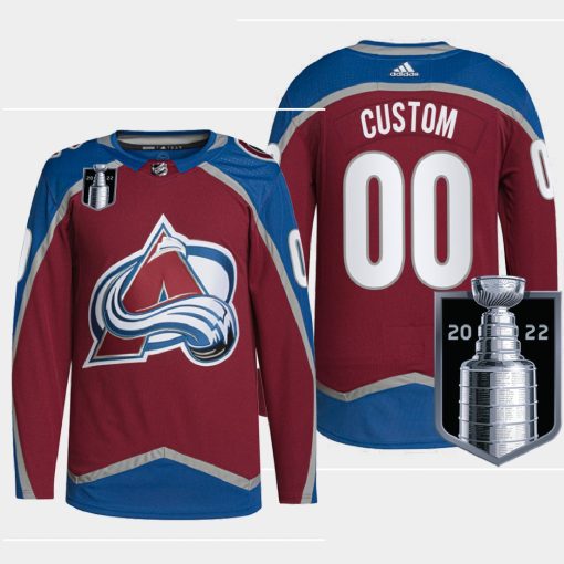 Custom Vancouver Canucks 2022 Stanley Cup Playoffs Burgundy Pro Jersey