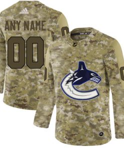 Custom Vancouver Canucks Camo Jersey