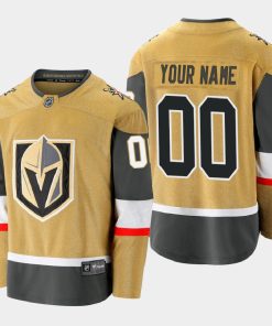 Custom Vegas Golden Knights Alternate 2020-21 Premier Gold Jersey
