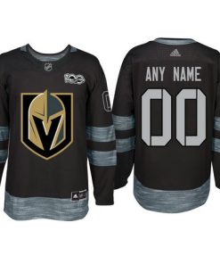 Custom Vegas Golden Knights Black 1917-2017 100th Anniversary Jersey