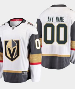 Custom Vegas Golden Knights Breakaway Player White Away Jersey