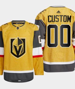 Custom Vegas Golden Knights Gold Jersey 2022-23 Home Authentic