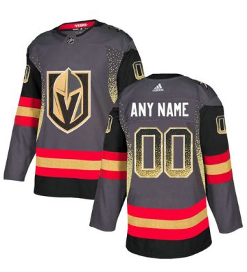Custom Vegas Golden Knights Gray Drift Fashion Jersey
