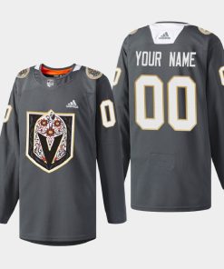 Custom Vegas Golden Knights Latino Heritage Night Black Jersey