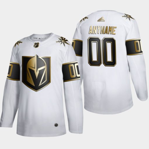 Custom Vegas Golden Knights Golden Edition White Jersey