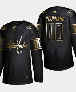 Custom Washington Capitals 2019 Golden Edition Black Player Jersey