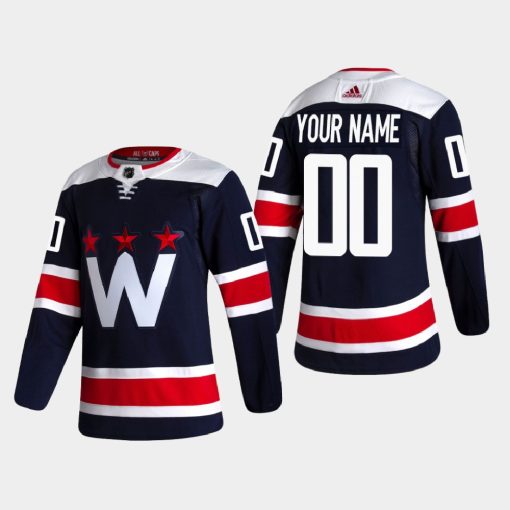 Custom Washington Capitals 2020-21 Alternate Navy Jersey