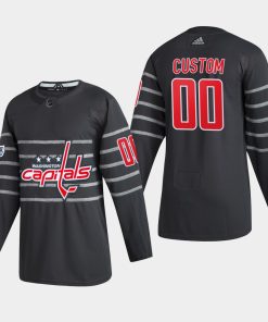 Custom Washington Capitals 2020 All-star Game Gray Jersey