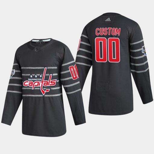 Custom Washington Capitals 2020 All-star Game Gray Jersey