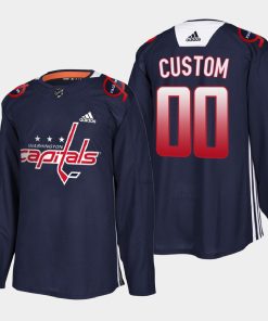 Custom Washington Capitals Black History Night Navy Jersey